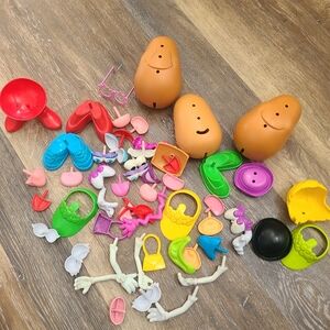Mr Potato Head Vintage 80s Lot of 55 Pieces